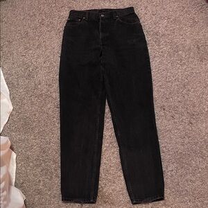 Women's Black Straight-Leg Jeans - Classic Everyday Style